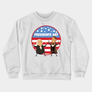 Presidents Day - Sticker Crewneck Sweatshirt